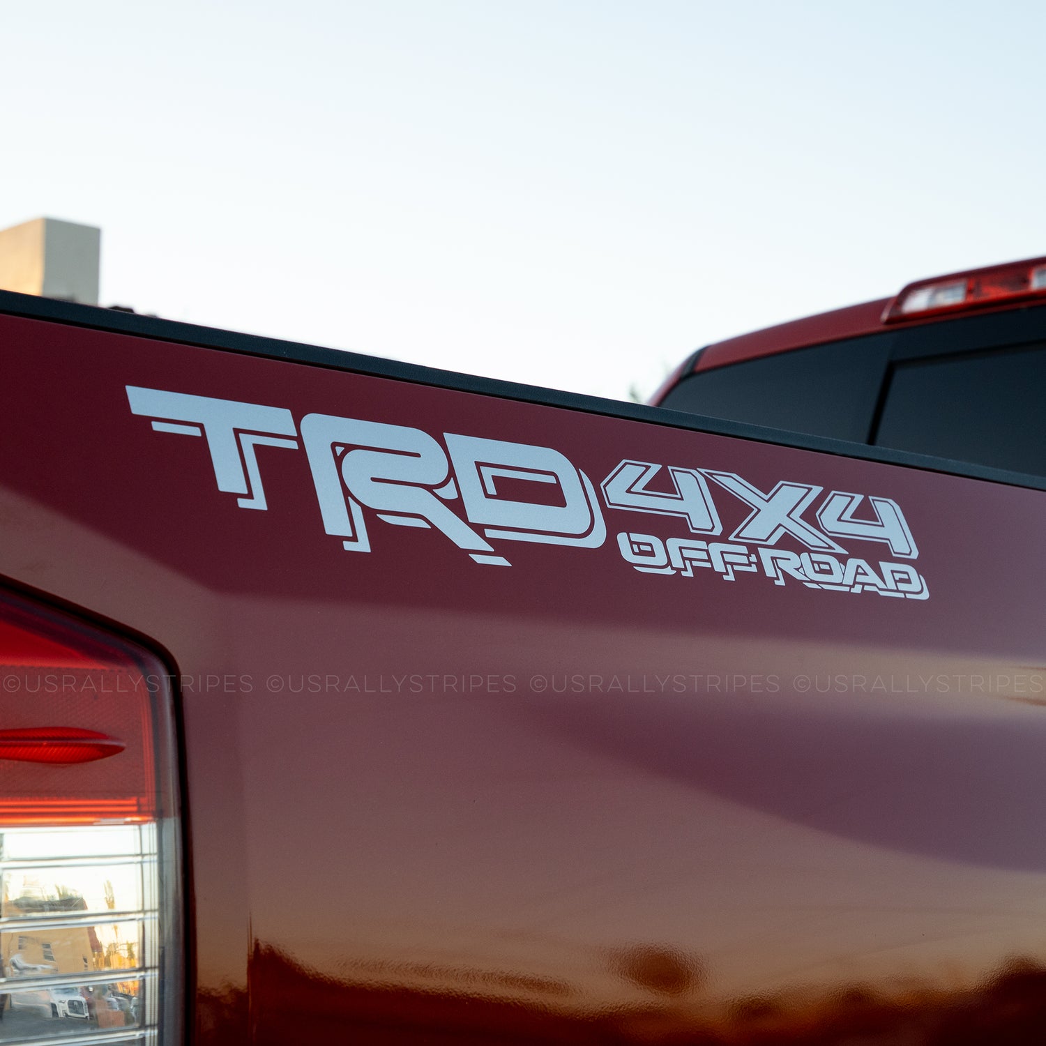 TRD 4x4 off-road decal on Toyota Tundra - side view